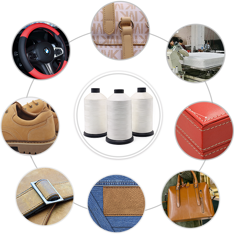 Low Shrinkage 1KG/roll 210D/3 High Tenacity Polyester Sewing Thread for Mattresses