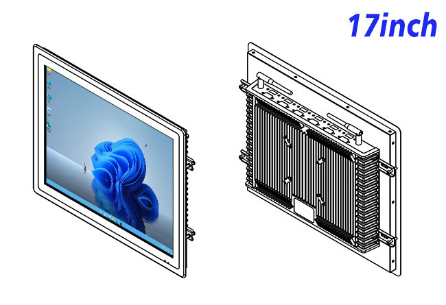17-Inch Integrated Windows Monitor for Industrial Automation and Logistics Operations