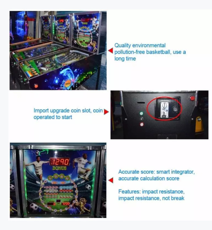 Arcade Bingo Virtual Pinball Game Machine With 32 LED Display