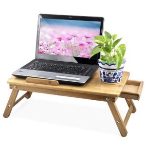 China bamboo large serving trays with folding legs and desk on sale