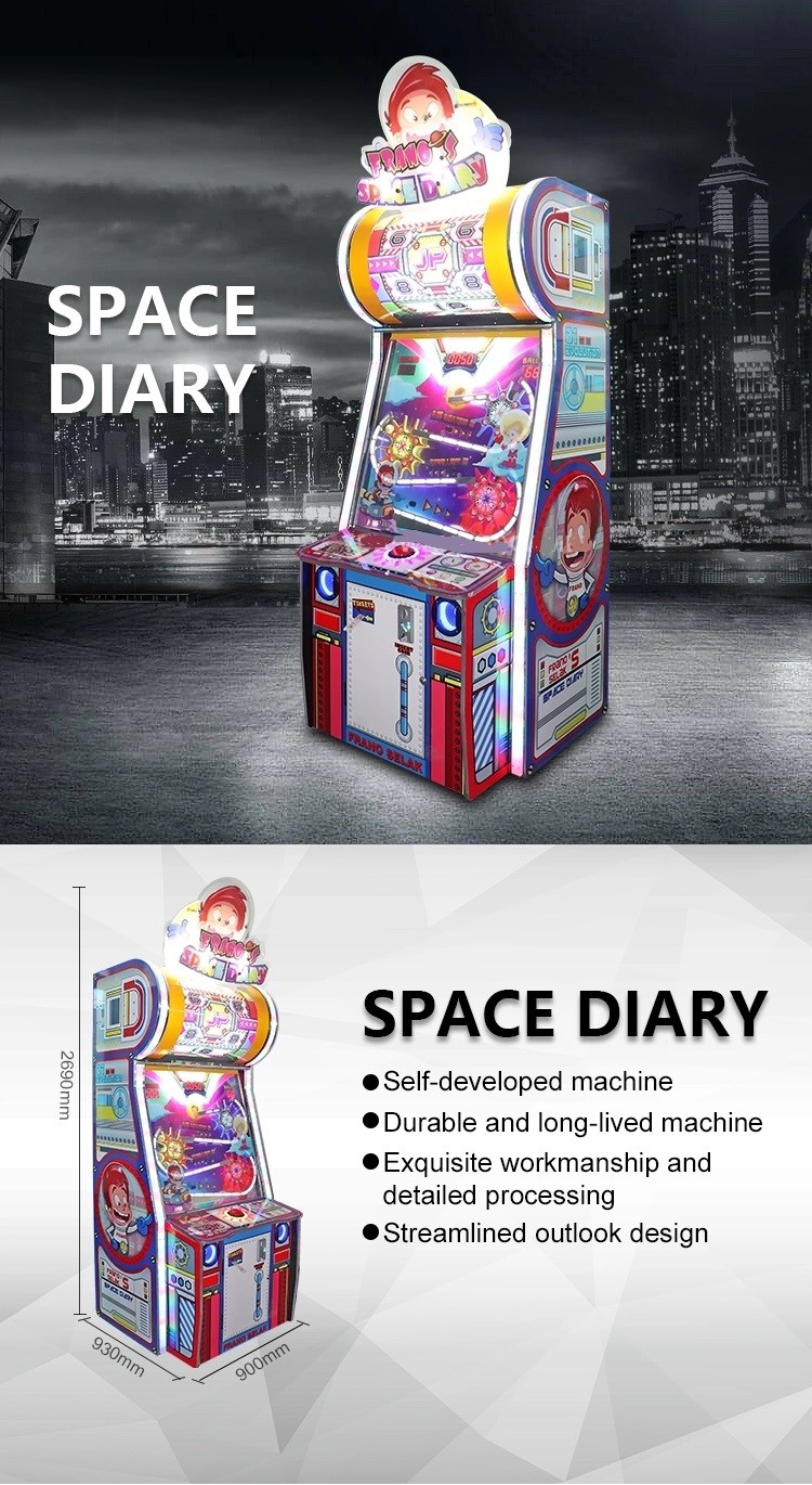 1 Player Space Diary Ticket Vending Machine / Ticket Redemption Machine
