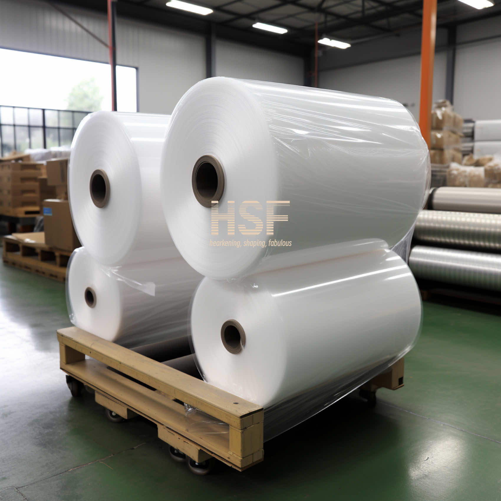 80 Micron Translucent White Mono Axially Oriented PE Film Used As Protective Cover