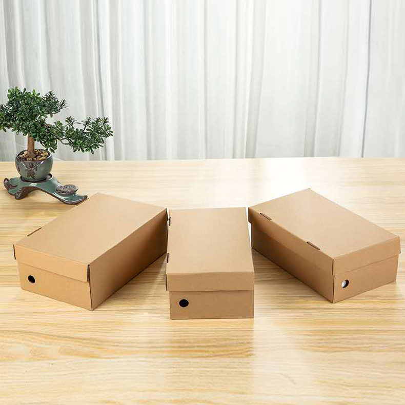Custom Order Accepted Collapsible Printing Paper Sneaker Leather Shoe Box With Handle