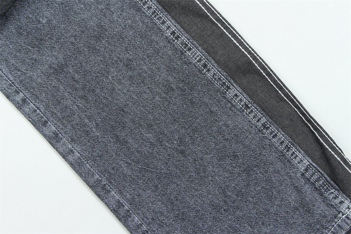 100% Pure Cotton Silk-like Black Lightweight Denim Fabric