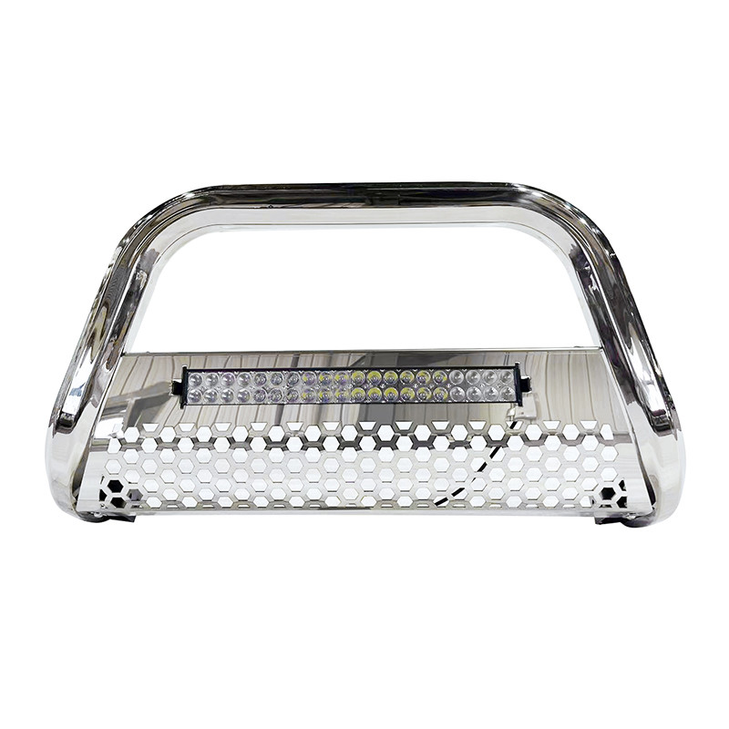 Factory Supply Steel Power Coating Pickup With LED Truck Bull Bar For Nissan Navara Pick Up