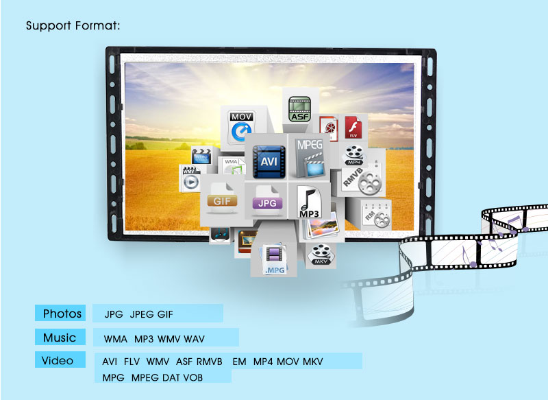 10.1" Full HD LCD Screen For Commercial Advertising Banner Display