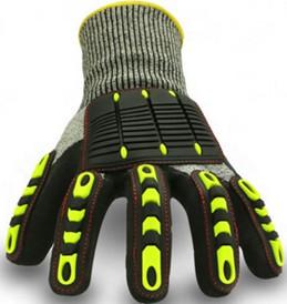 PU Coated PPE Protective Gloves Safety Personal Protective Gloves Anti Oil ANSI