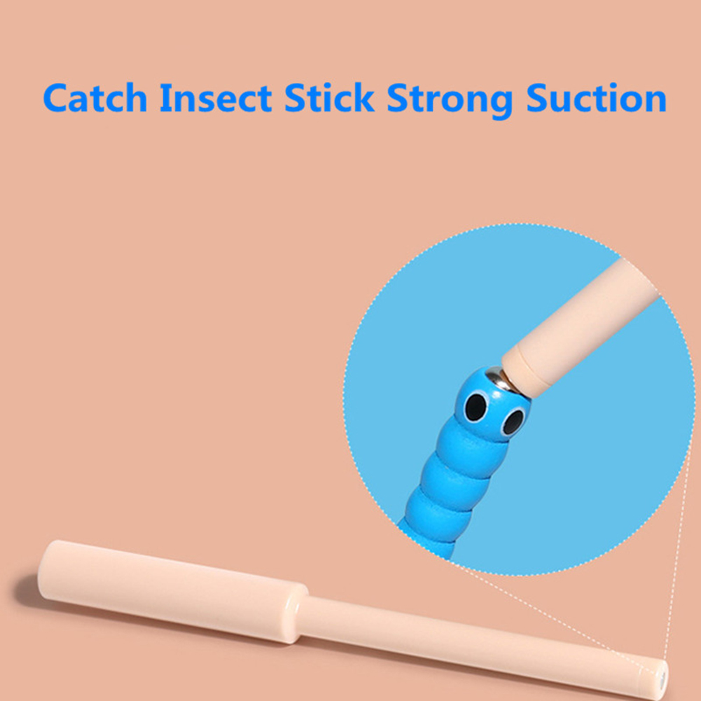 Wooden Bug Catching Game 5 Worms 1 Wooden Toys Accessories Montessori Educational Toys