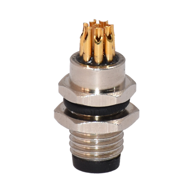 Waterproof Male Female Connector , Panel Mount Waterproof Connector With Solder