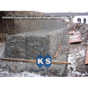 Customized Flexible Gabion Mesh Permeable Protective Gabion Fences 80x100MM