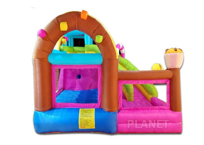 Custom Logo Yard Plato PVC Inflatable Bounce House
