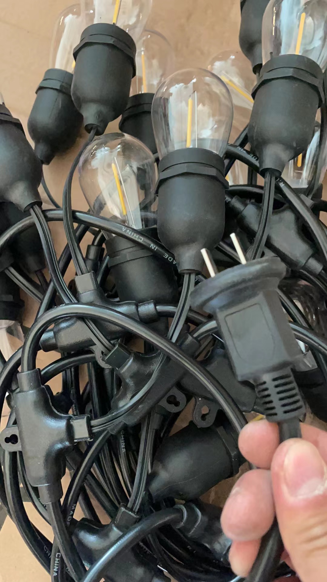 2700K-6500K 1w Led Filament Bulb LED Decorative Lights For Garden