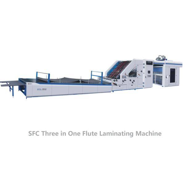 SFC2200 Flute Lamination Machine 5 Plys Corrugated Flute Laminating Machine For