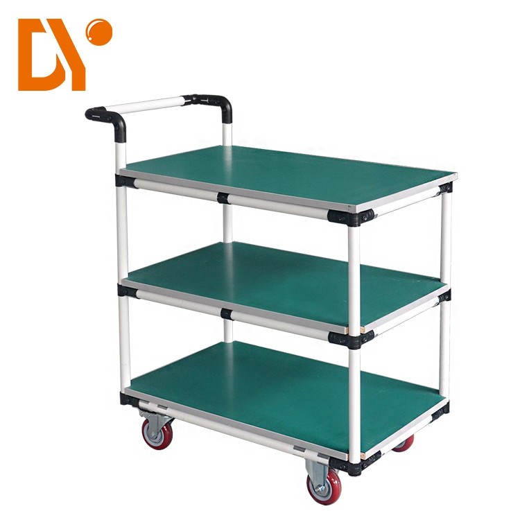 Colorful Plastic Coated Steel Tube Lightweight Round Shape For Lean Warehouse Shelves