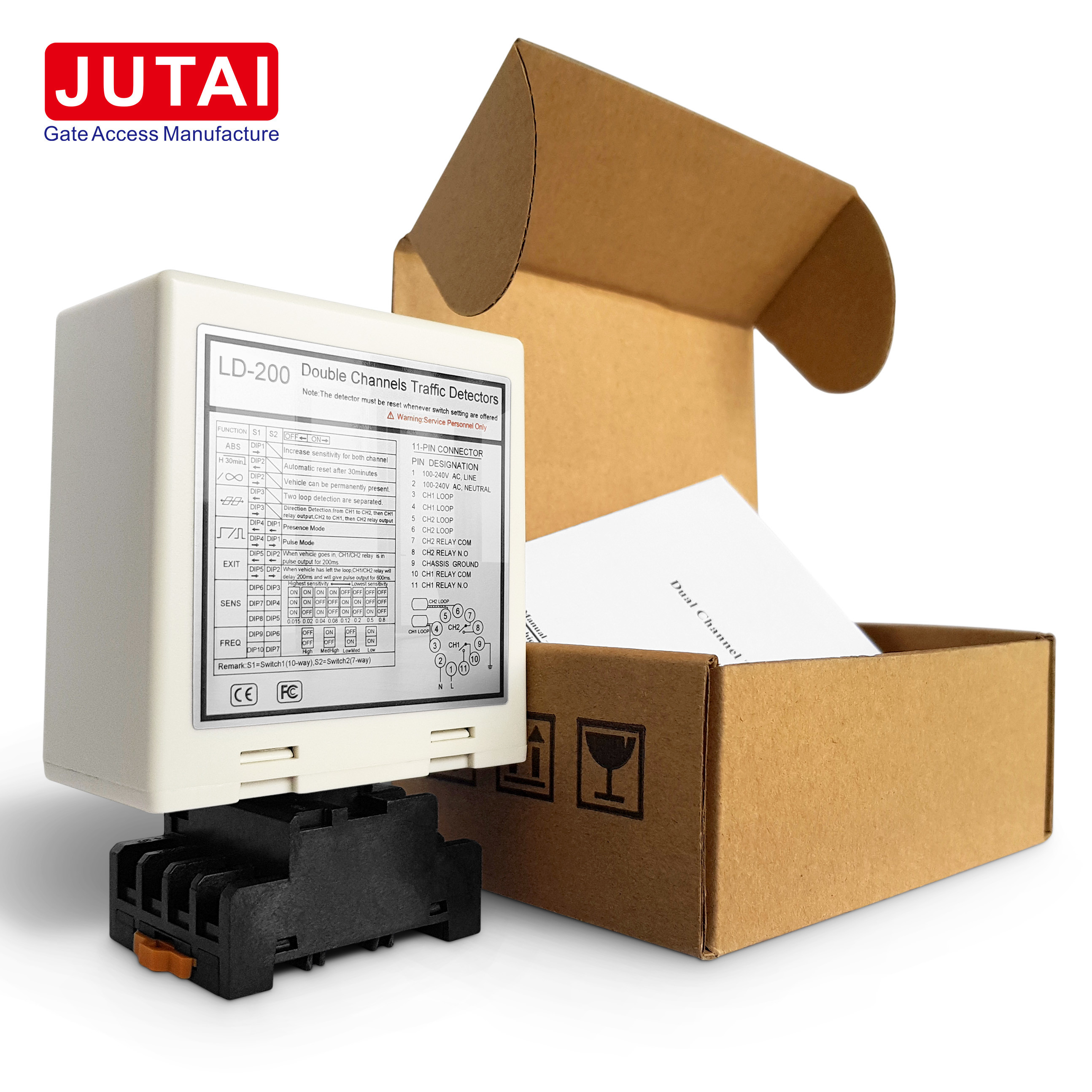  2 Channel Loop Detector High Sensitivity Direction Recognition Customizable Manufactures