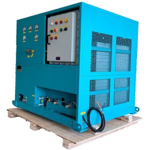 China explosion proof refrigerant gas recovery machine 25HP full oil less recovery unit a/c recovery recharge station on sale