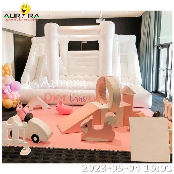 Toddler Inflatable Soft Play Outdoor Bounce House Indoor Play Area Soft Colorful