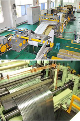 Hydraulic Cutting Steel Slitting Line , 600-1300mm Coil Width