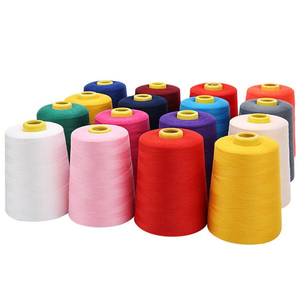 100% Polyester Bag Sewing Thread Spun Ne 40/2 10000 Meters Polyester Sewing