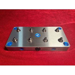 High Precision T-Slot Mounting Type Zero Point Fixture with 0.005mm Repeatability and 4 Bolts Accessories