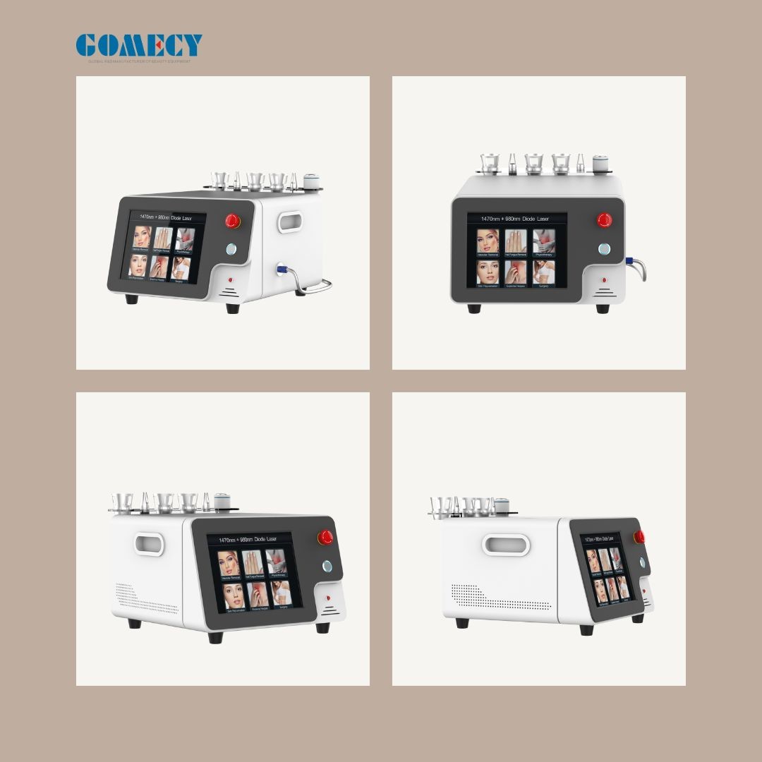 Portable Sugery Diode Laser Machine Endolaser 980 1470nm For Face Lift Laser Liposuction Weight Loss Endolaser