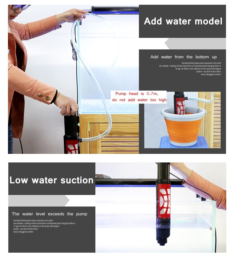 Aquarium Gravel Vacuum Cleaner Automatic Filter Cleaning Fish Tank Sand Sludge Extractor Water Chan