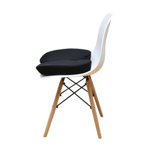 Fodable Plain Memory Foam Seat Cushion For Office And Car Use , Black