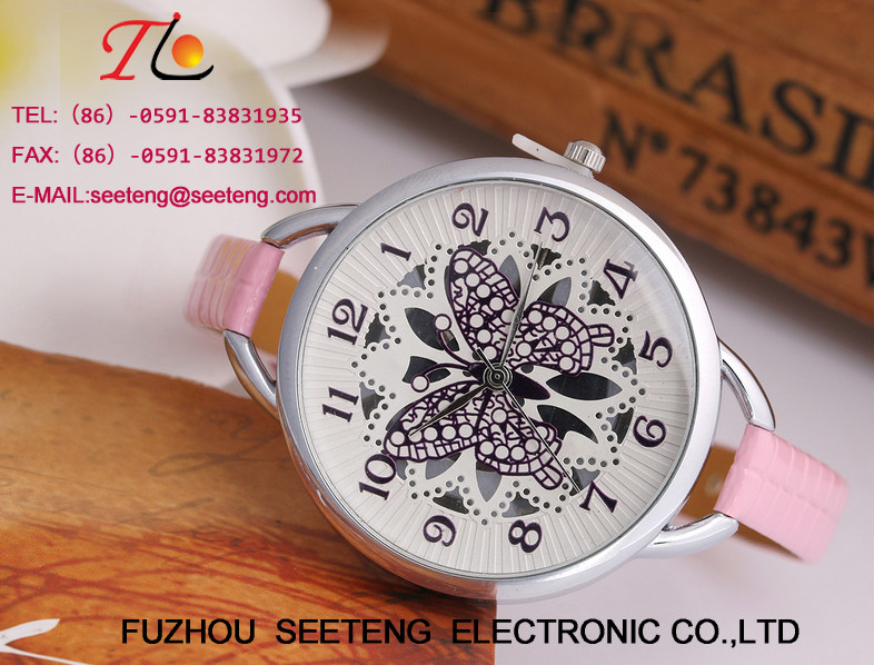 Classic elegant watch ladies fashion watch diamond inset metal band