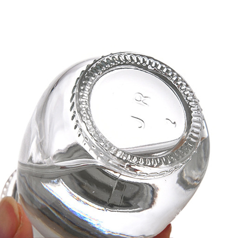 Empty Lotus Shaped Glass Honey Jars Eco Friendly With Screw Lid