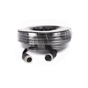 M12 Socket 4 Pin Coiled Reversing Camera Extension Cable