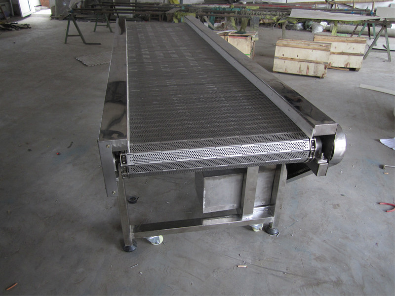 SS wire mesh belts slat band conveyor belts Open top belts Flat top for frozen industry