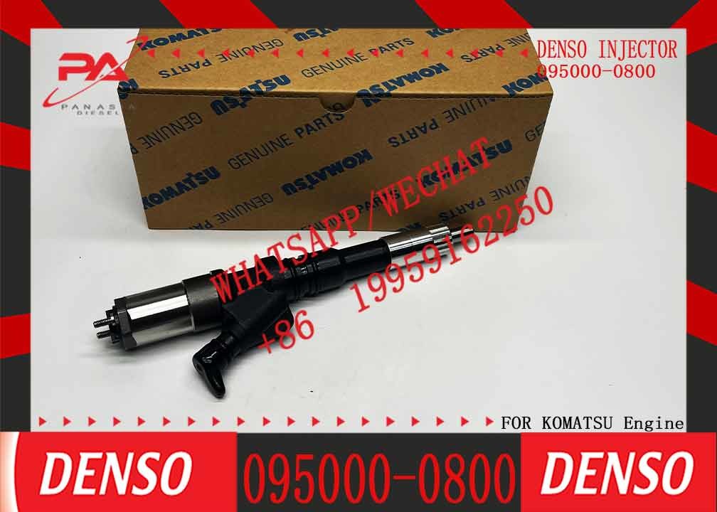 Diesel Fuel Common Rail Injector 095000-1211 6156-11-3300 095000-1210 095000-0800 095000-0801 for Komat-su PC400-7 PC450