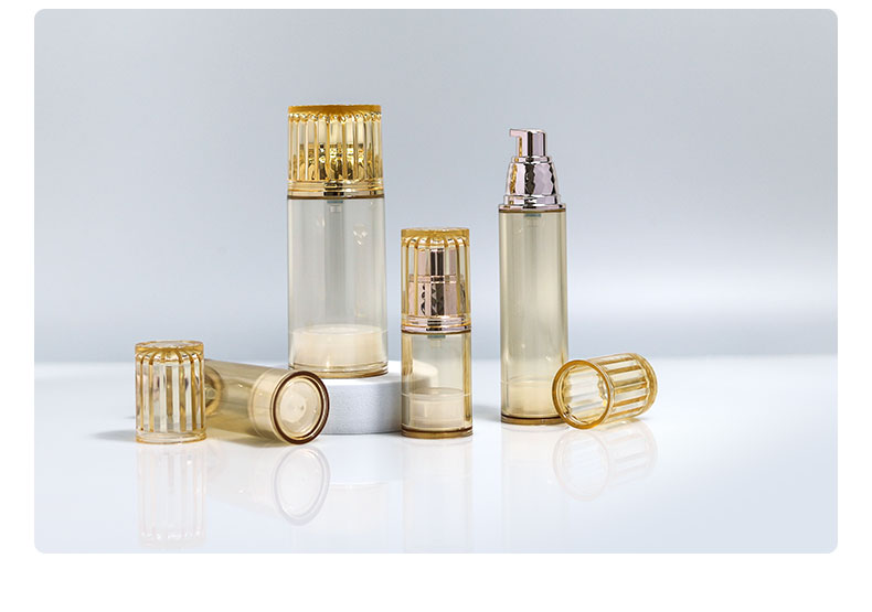 AS Collar 20lm 30ml 50lm Airless Pump Spray Bottle for Sunscreen and Vacuum Cream Pump Bottle in Cosmetic Packaging