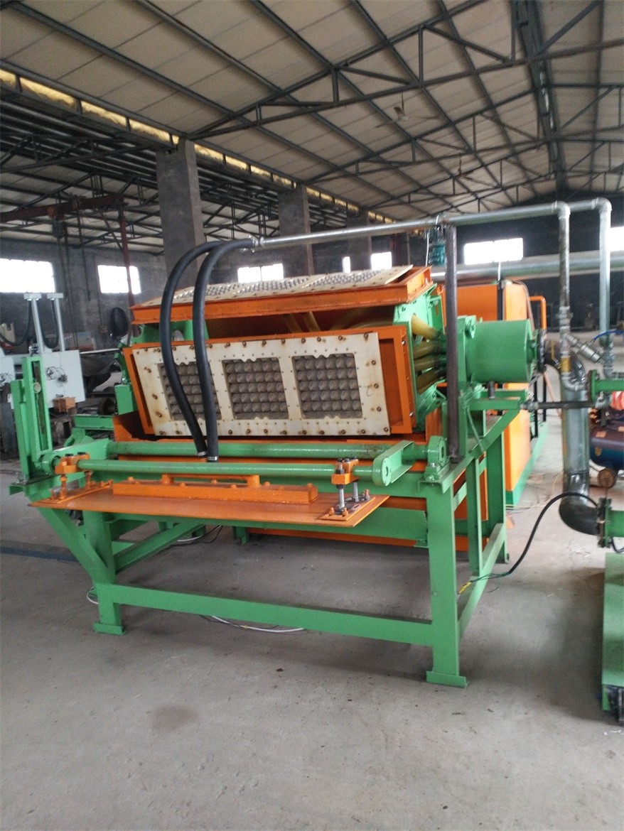 Small Capacity Paper Egg Carton Making Machine , Waste Paper Pulp Molding Machine