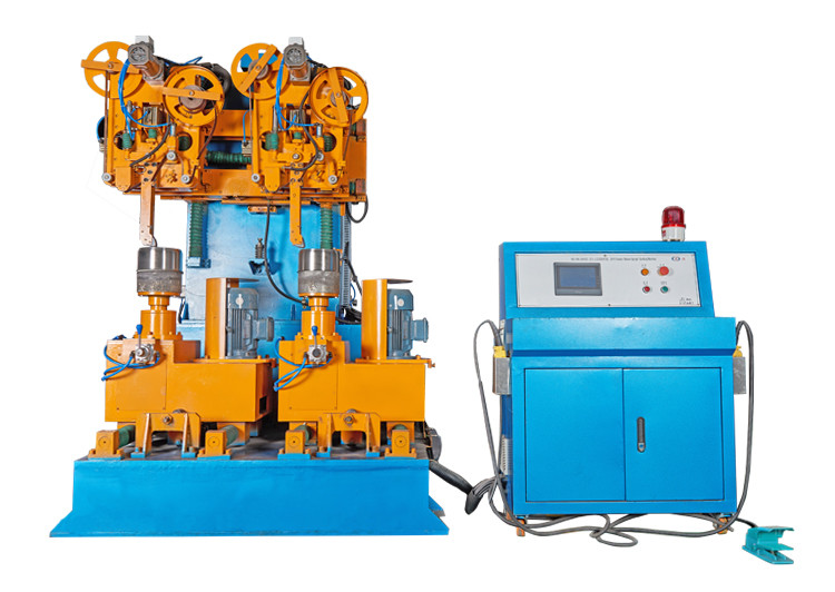 Upright Sanding Cookware Production Machine Double Stations For Metal Ware