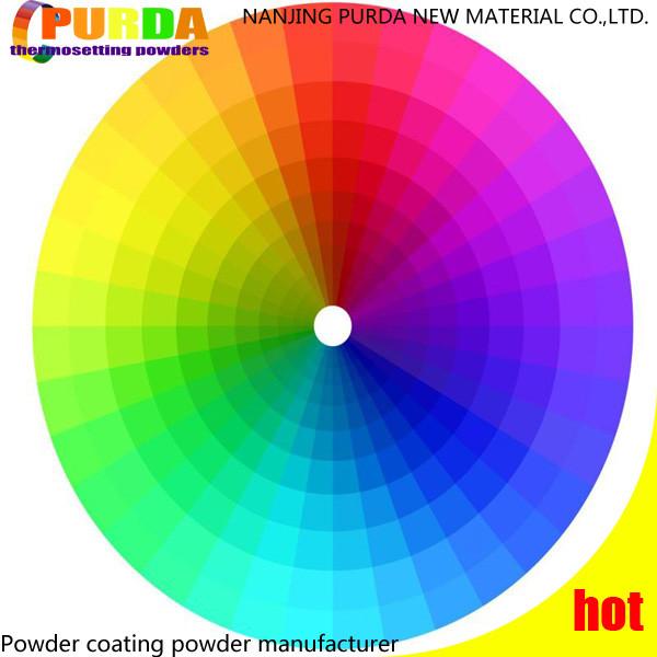 Superfine Polyester Powder Paint Orange Color Metal Surface Spraying