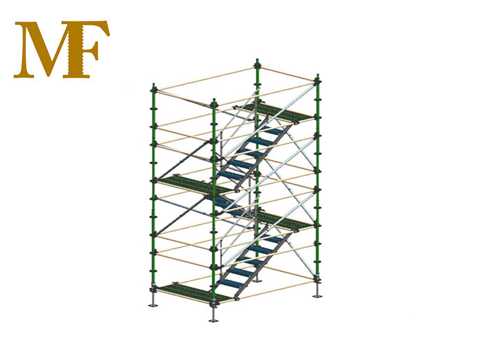 5-Ton Loading Capacity Anti Slip Scaffold Frame Rust Resistant Easy Assembly For Construction Site