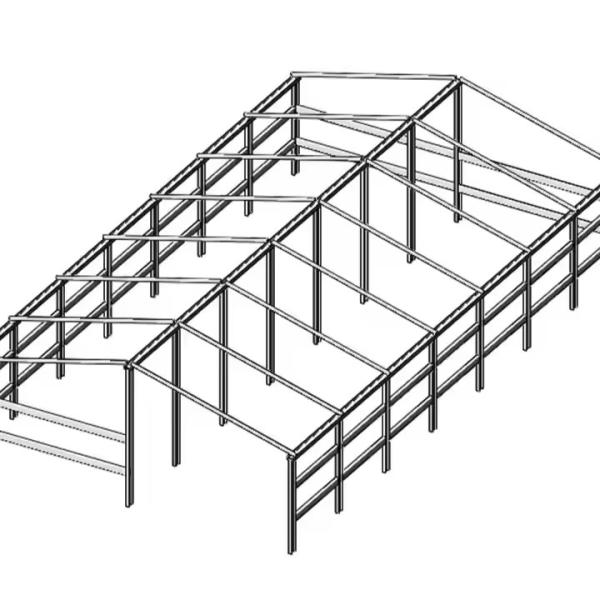 Excellent Wind Resistance Performance Light Steel Structure Workshop Warehouse