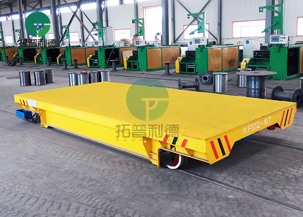 Battery Powered Electric Operated Handling Transfer Conductor Rail Powered Truck