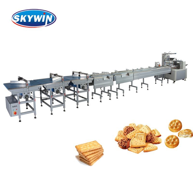 Multi Function auto packing line For Chocolate Bar Wafer Biscuits
