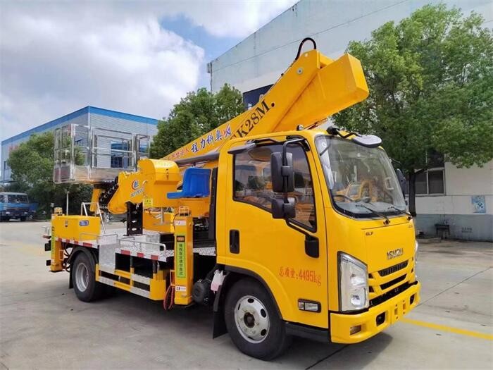 27m Emission Standard Aerial Working Truck With Max Speed 90km/H