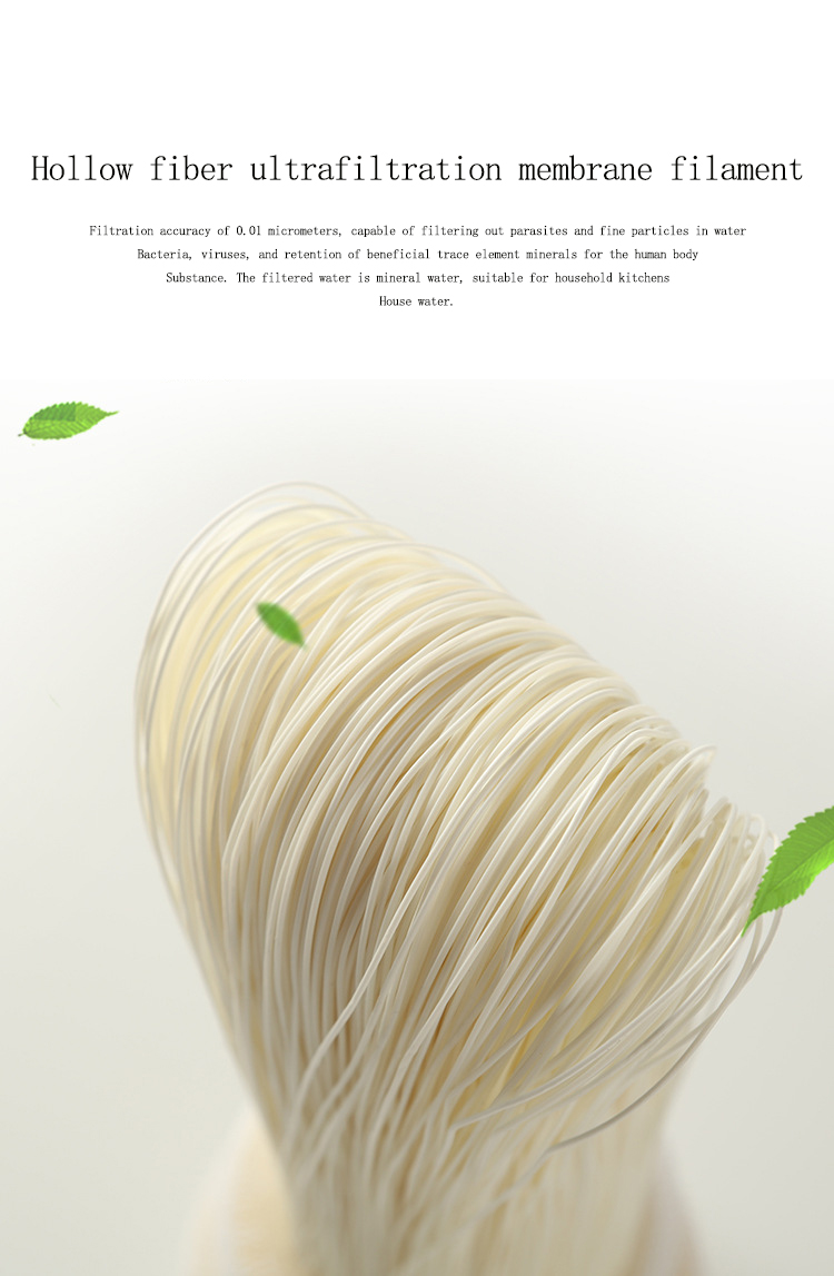 10 inch UF Ultrafiltration Membrane Filter Cartridge 0.01 Micron for Household Water Filtration