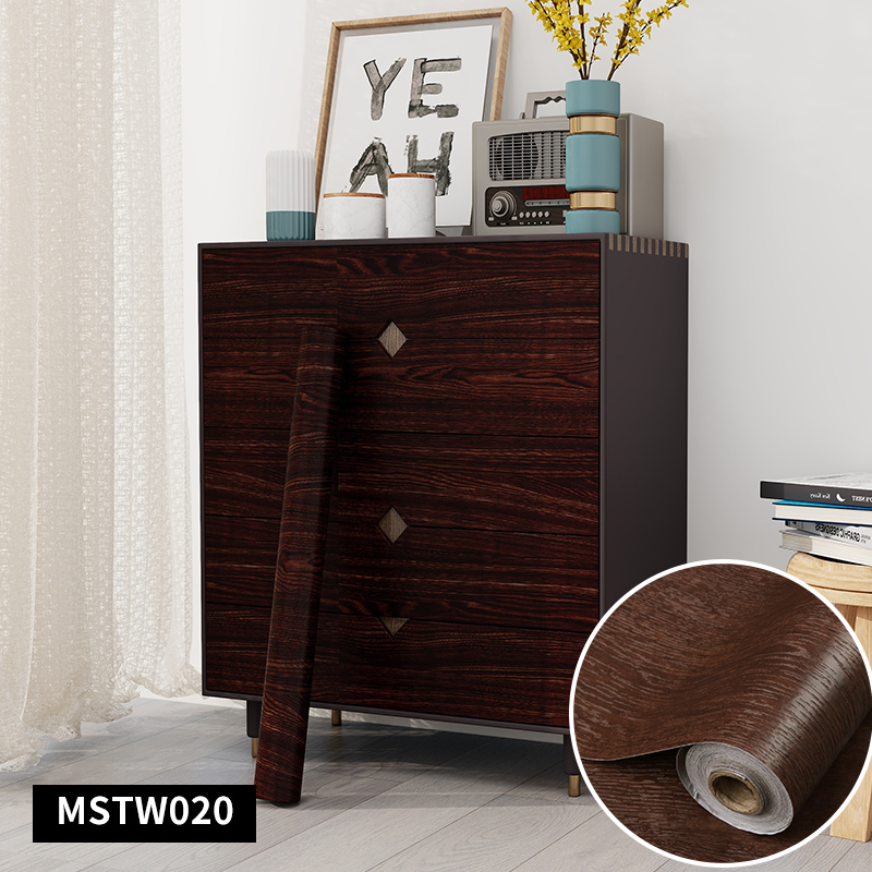 0.6*10m Wood Grain Removable Wallpaper Interior Self Adhesive Wall Covering