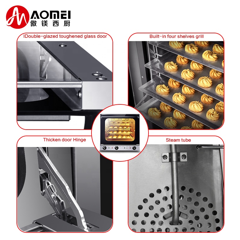 Precise Temperature Control Electric Steam Convection Oven for Baking Bread Biscuits