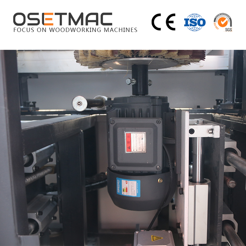 4.11kW OSETMAC DTL-60DS Three Rollers Manual Side Sanding Machine For Wood MDF Plywood Polishing