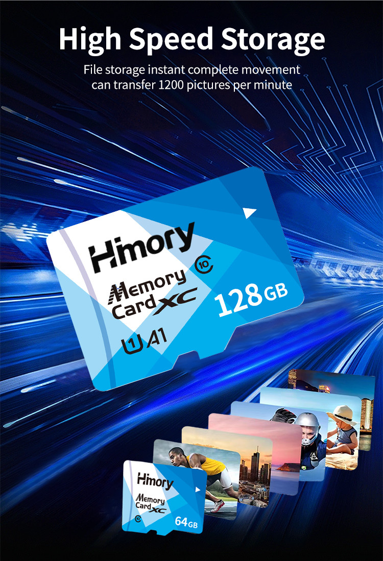 Class 10 Micro SD Memory Card , 64Gb 128Gb 256Gb Xc Sd Card