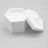Buy cheap Hexagon Shape Recyclable White Cardboard Tube Boxes For Cosmetic Gift from wholesalers