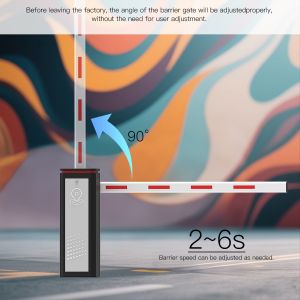 HCW Parking Barrier Gate with 3 Million Cycles Lifespan 1 Year Warranty and 340