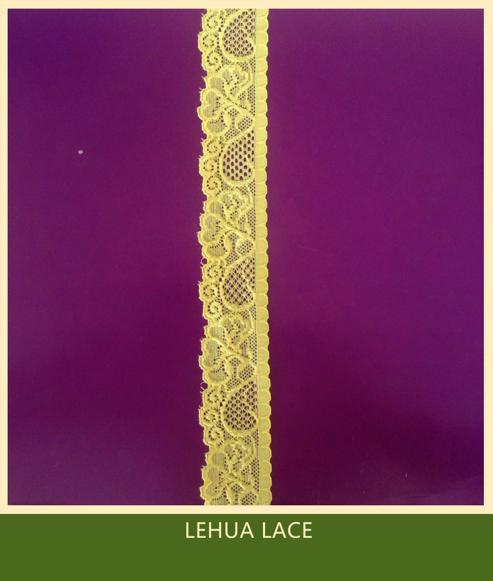 Hot Selling and nice quality Nylon Spandex Stretchy Brazil Lace from China