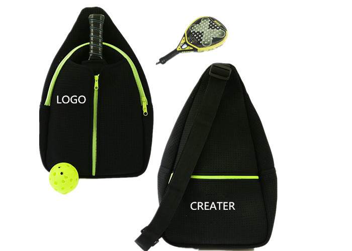 100% Neoprene Sports Bag , Unisex Pickleball Paddle Bag 2 Rackets